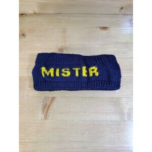 Mister Car Wash Employee Uniform Blue Winter Headband Earmuffs Beanie Hat Cap